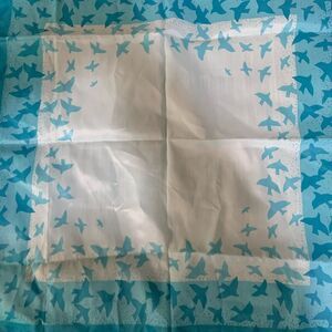 Vintage Scarf / Head Scarf Robinson Golluber featuring flying birds